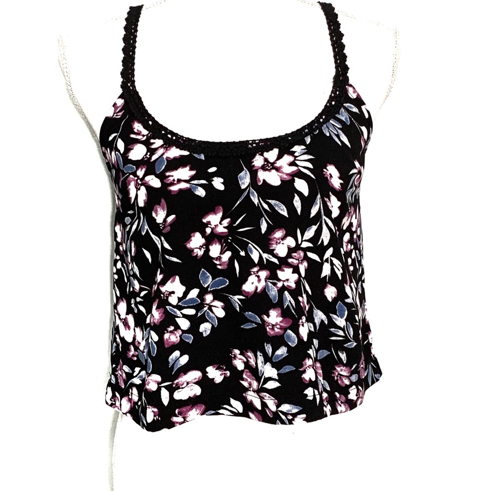 Kendall & Kylie Floral Crop Top Size S